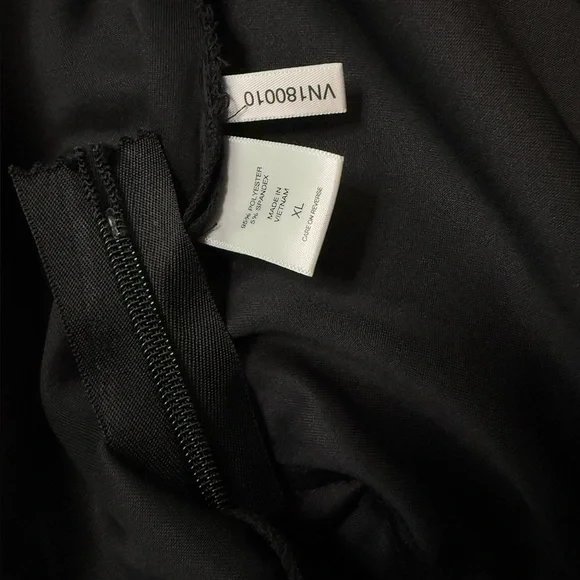 New York & Company Women's Black Blouse with Bow Accent - Picture 4 of 7